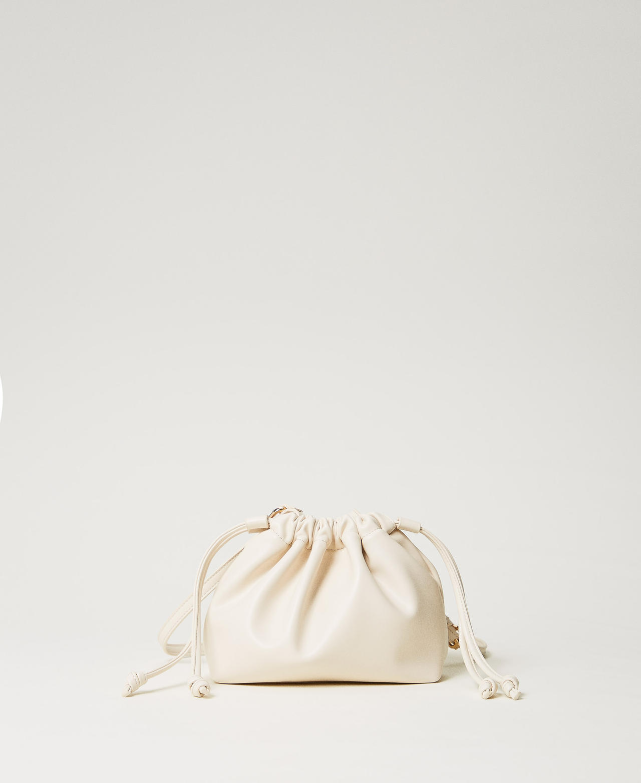 Twinset Sacs - Sac à bandoulière avec fronce, Blanc Neige, Taille Unique
