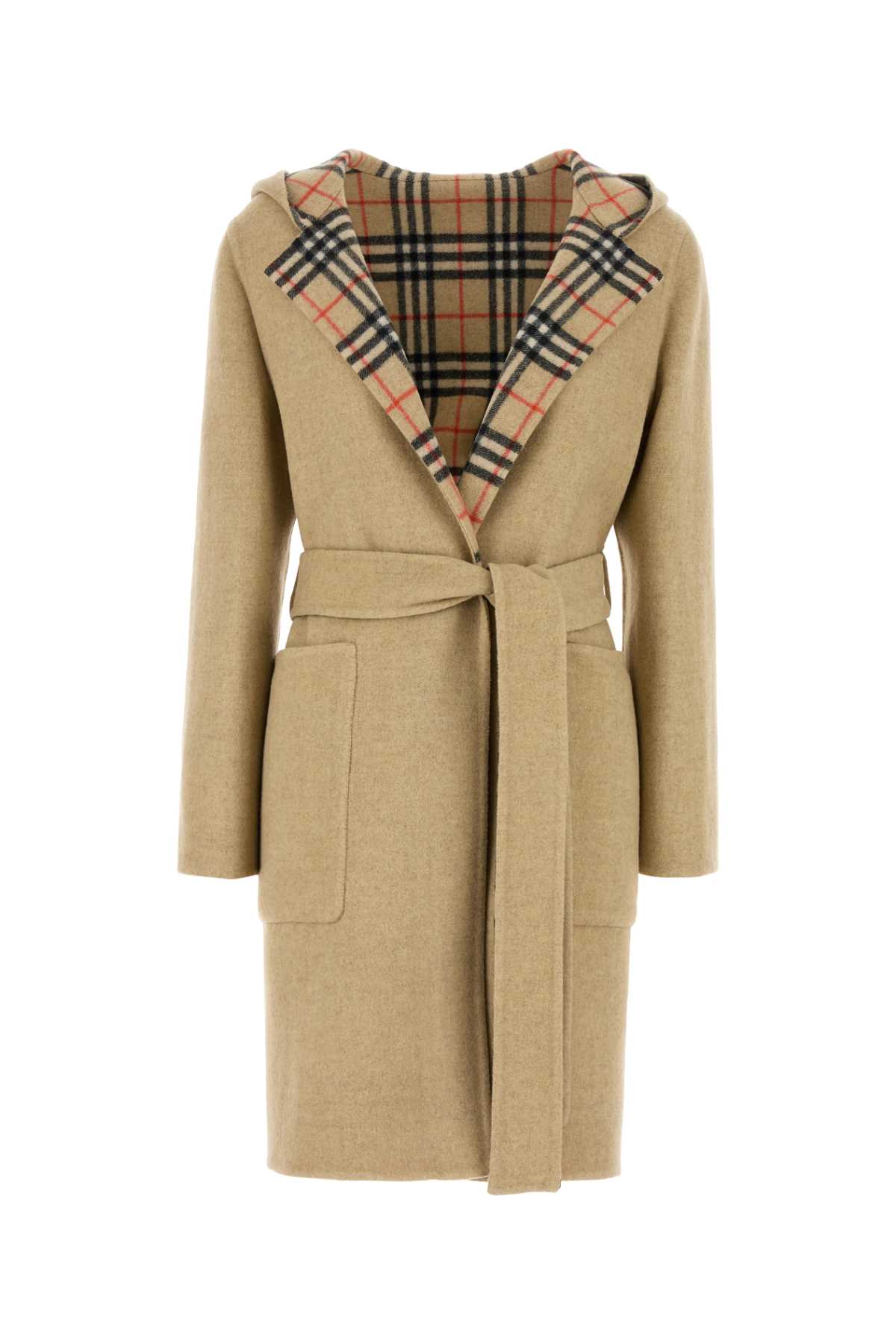 Burberry Beige Wool Reversible Coat