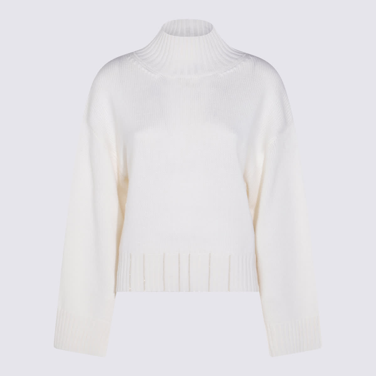 Fabiana Filippi White Wool Knitwear