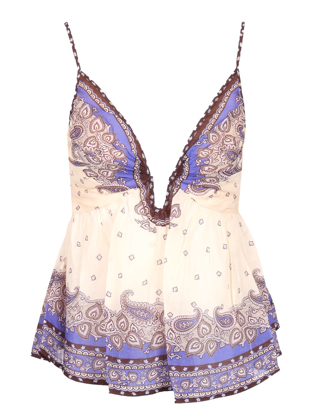 Zimmermann maxine Low-cut Tank Top