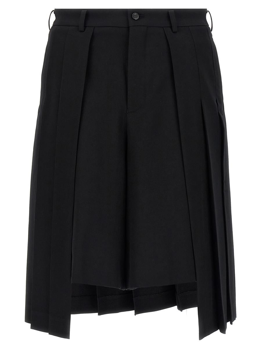 Comme Des Garçons Homme Plus Pleated Bermuda Shorts
