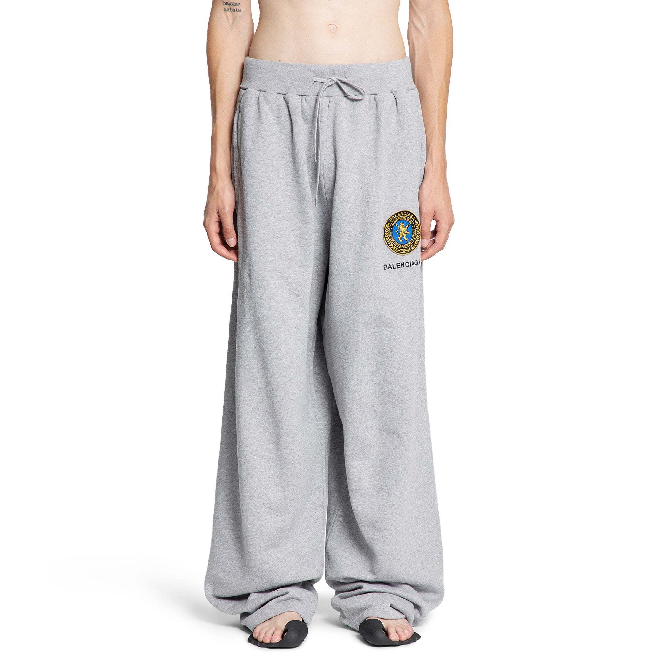 Uniform Patch Oversized Sweatpants