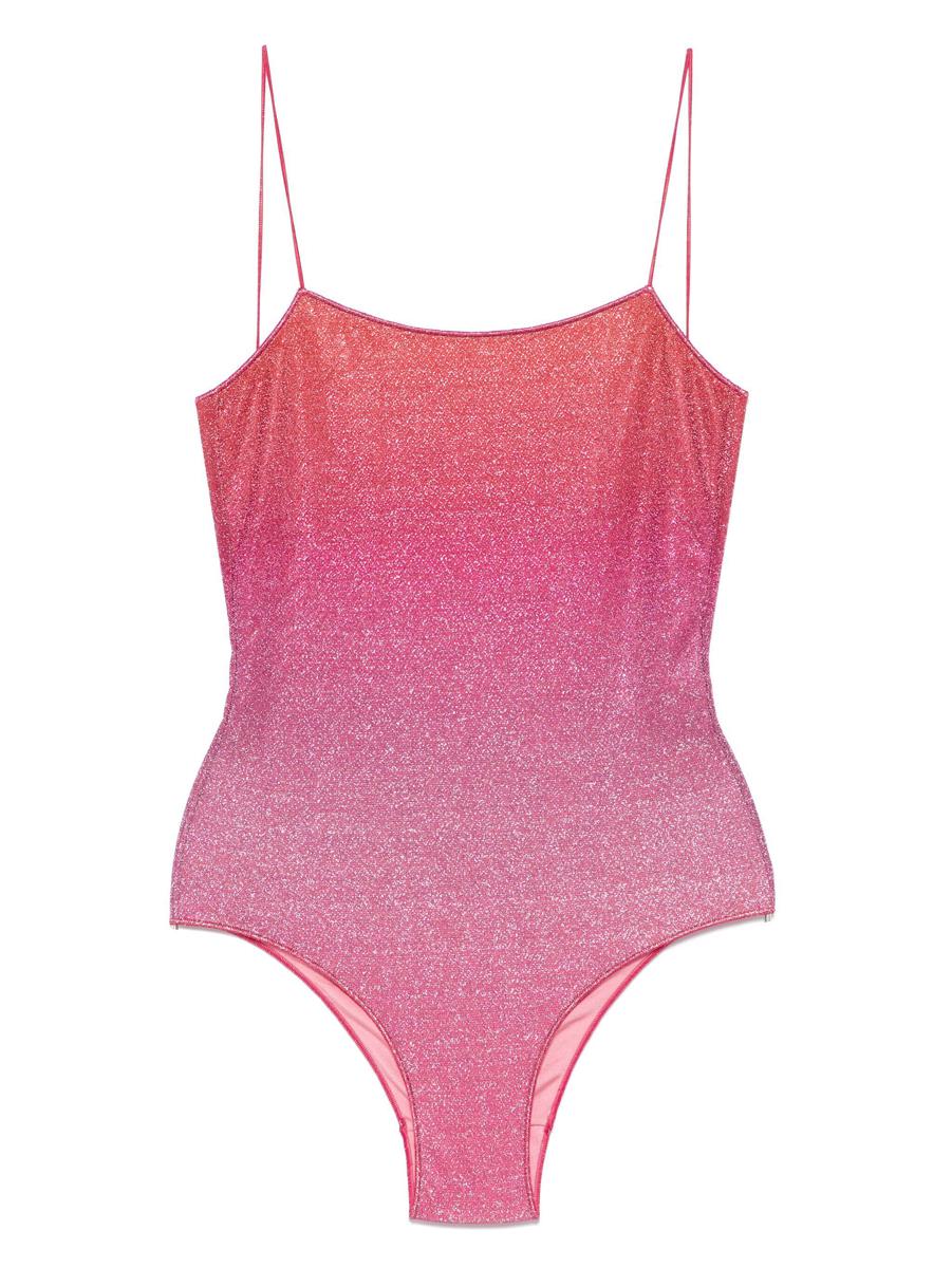 Oséree Lumiere Printed Lurex Shade Maillot Clothing