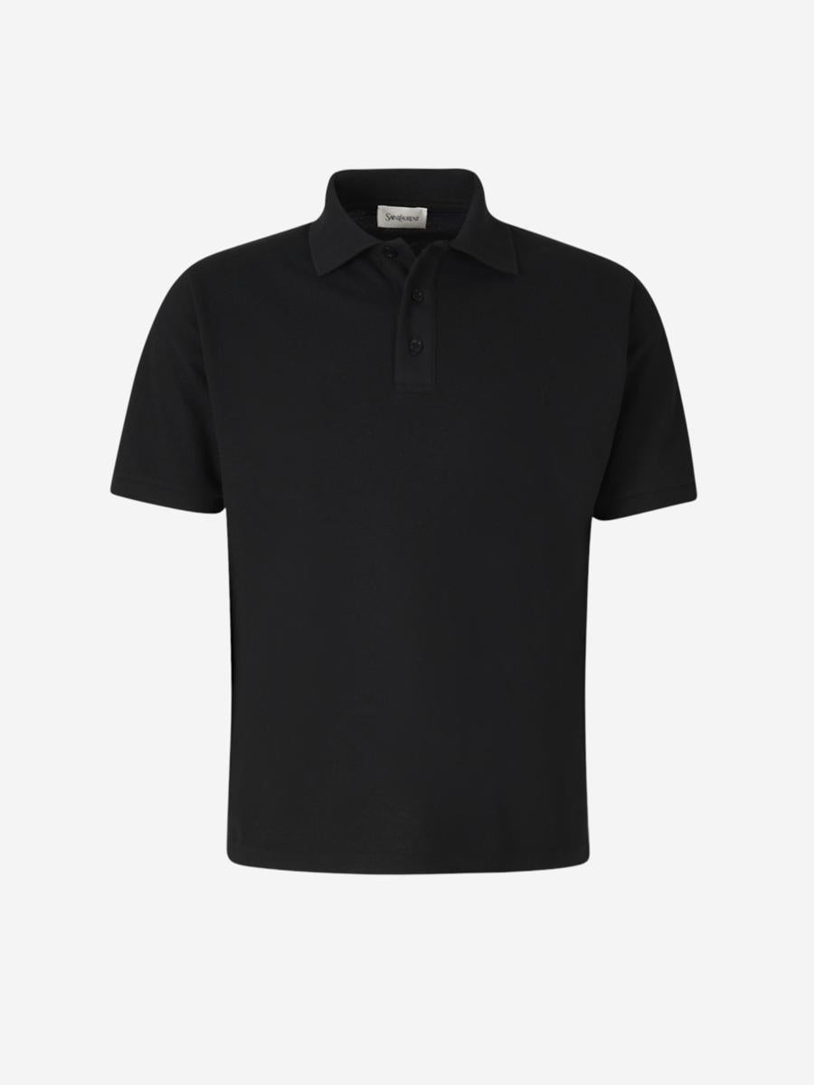 Saint Laurent Cotton Logo Polo