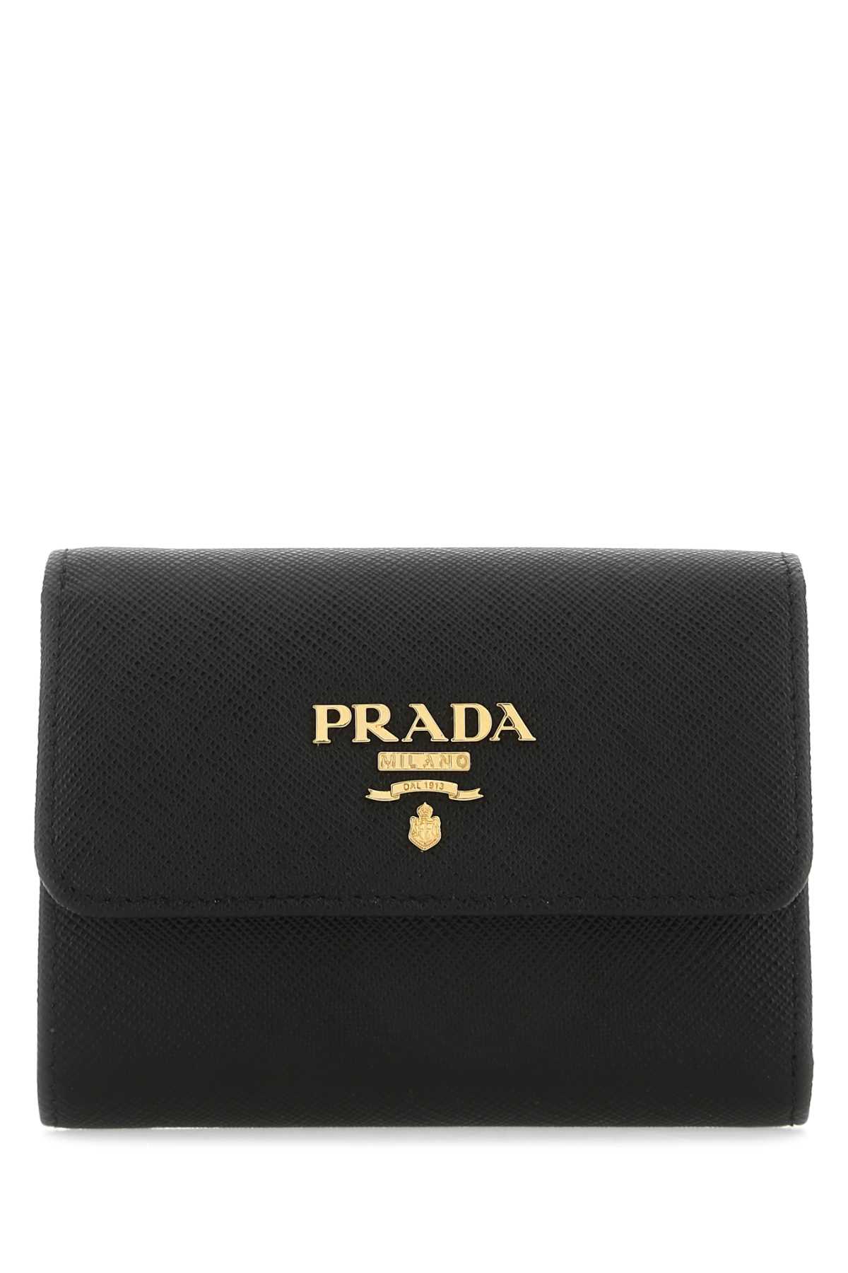 Prada Black Leather Wallet