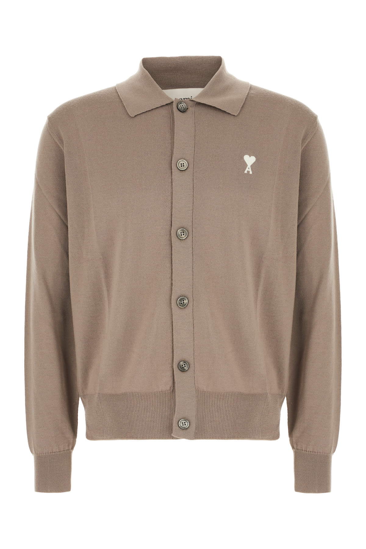 Ami Alexandre Mattiussi Grey Wool Cardigan