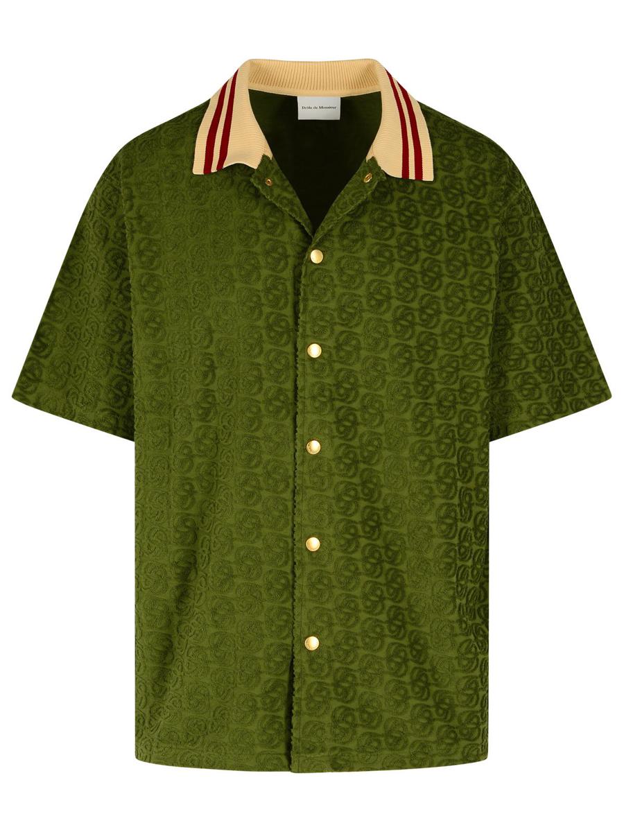 Drôle De Monsieur Green Cotton Shirt