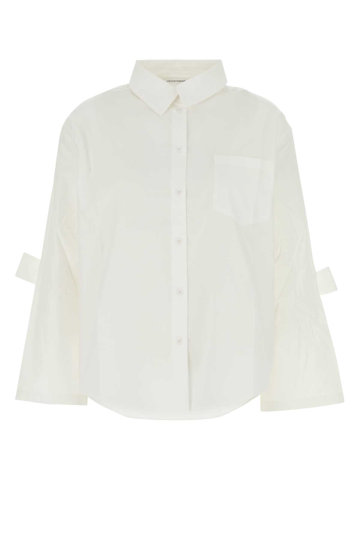 Cecilie Bahnsen White Poplin Oversize Bridget Shirt