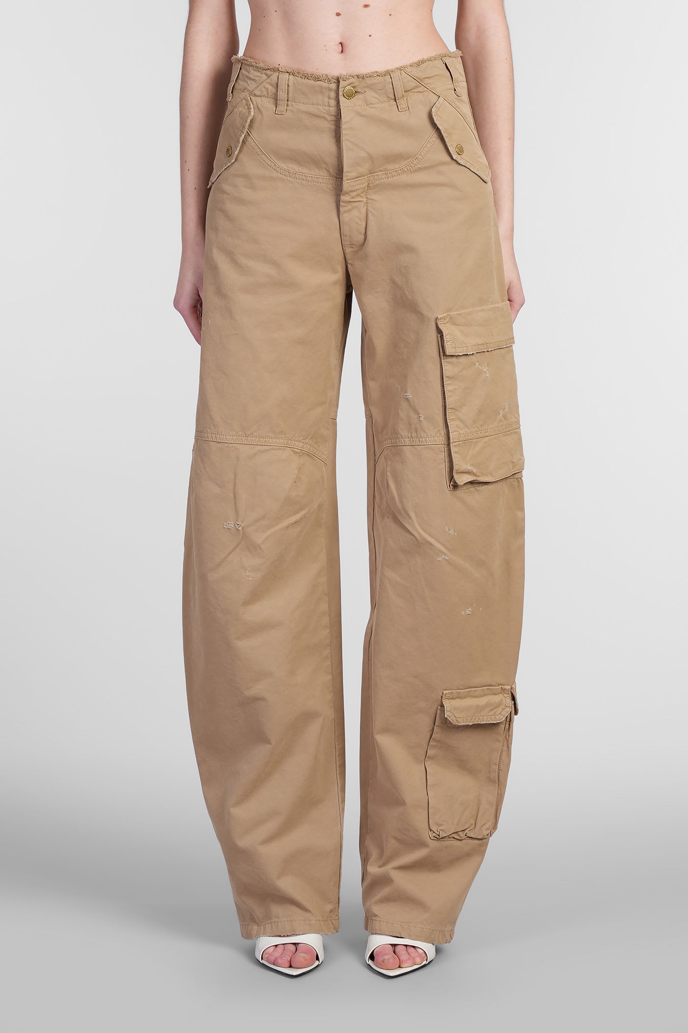 DARKPARK Rosalind Pants In Beige Cotton