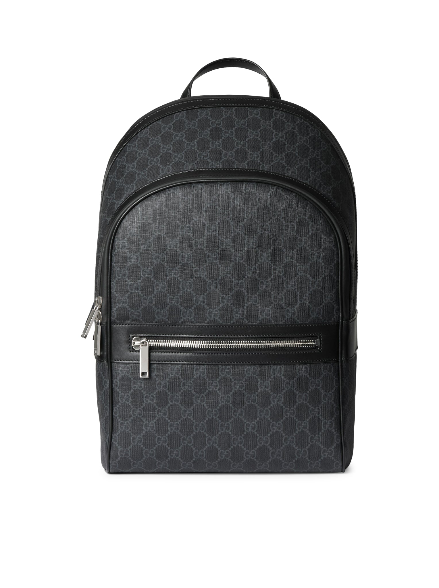 BLACK GG BACKPACK MEDIUM SIZE - Gucci - Man