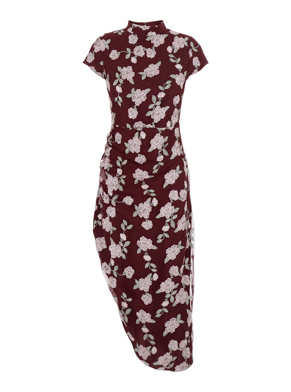 Rotate by Birger Christensen Mesh Asymmetric Dress