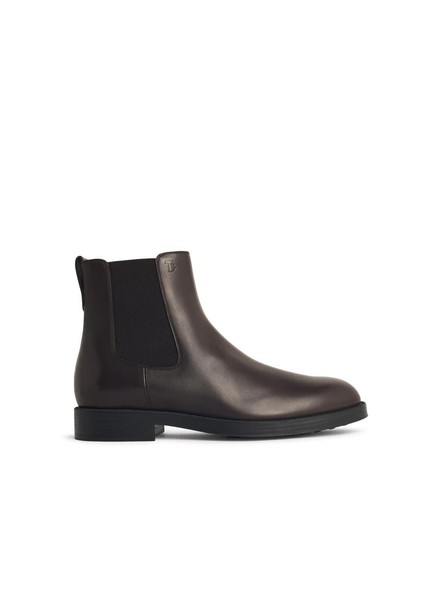 Tod'S 'El. Formale' 棕色皮革短靴