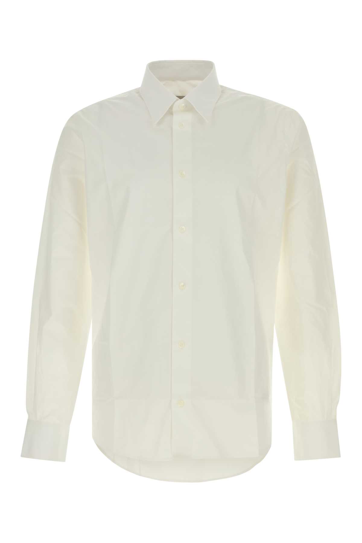 Ami Alexandre Mattiussi White Poplin Shirt