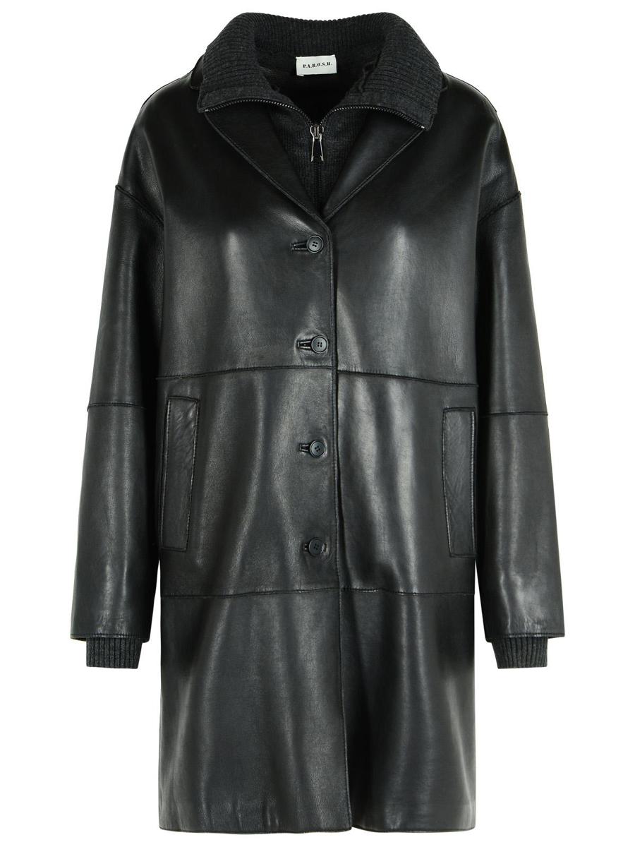 P. A.R. O.S. H. 'Maciock' Black Lambskin Jacket