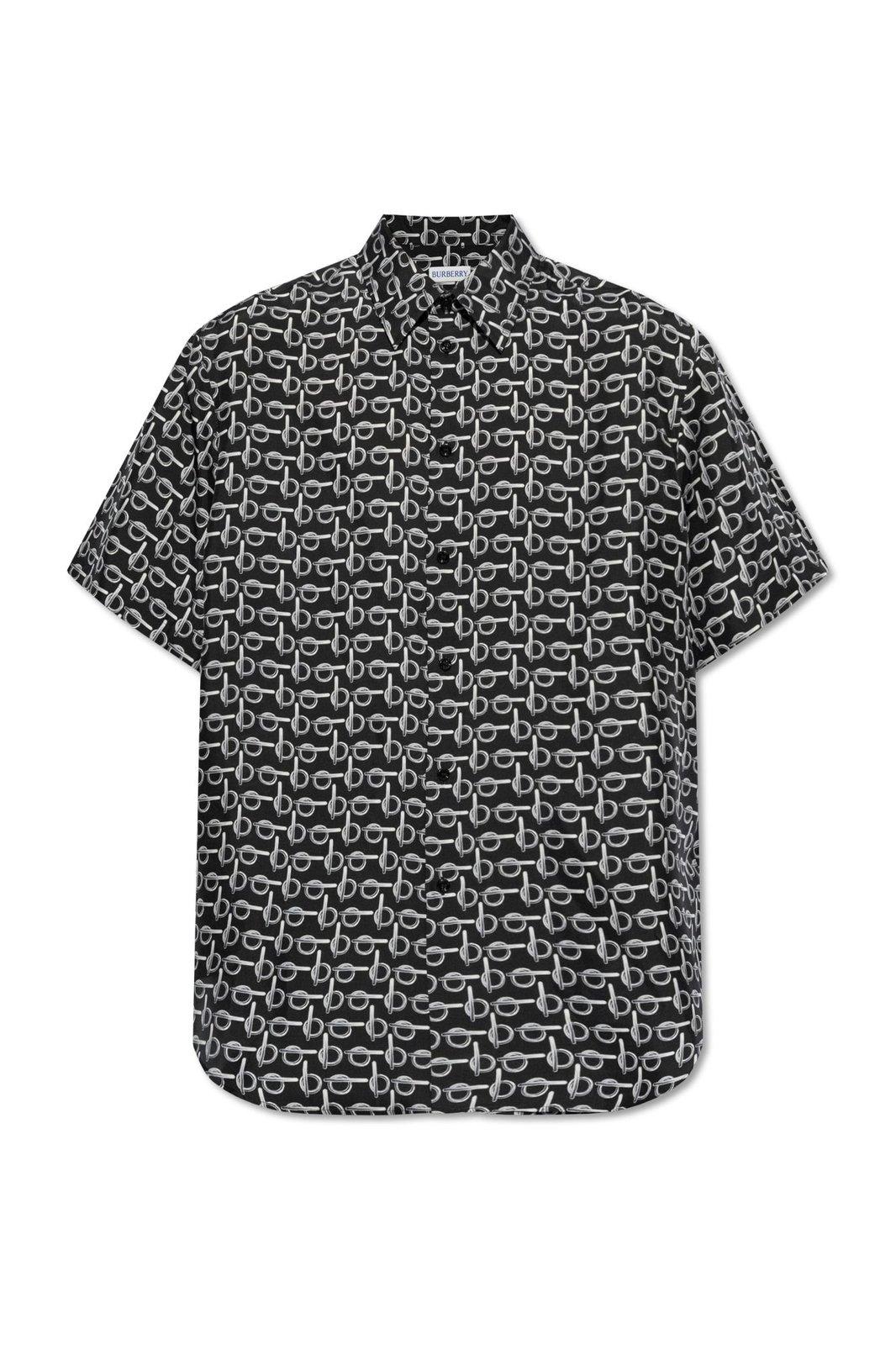 Burberry Monogram Printed Short Sleeved Shirt