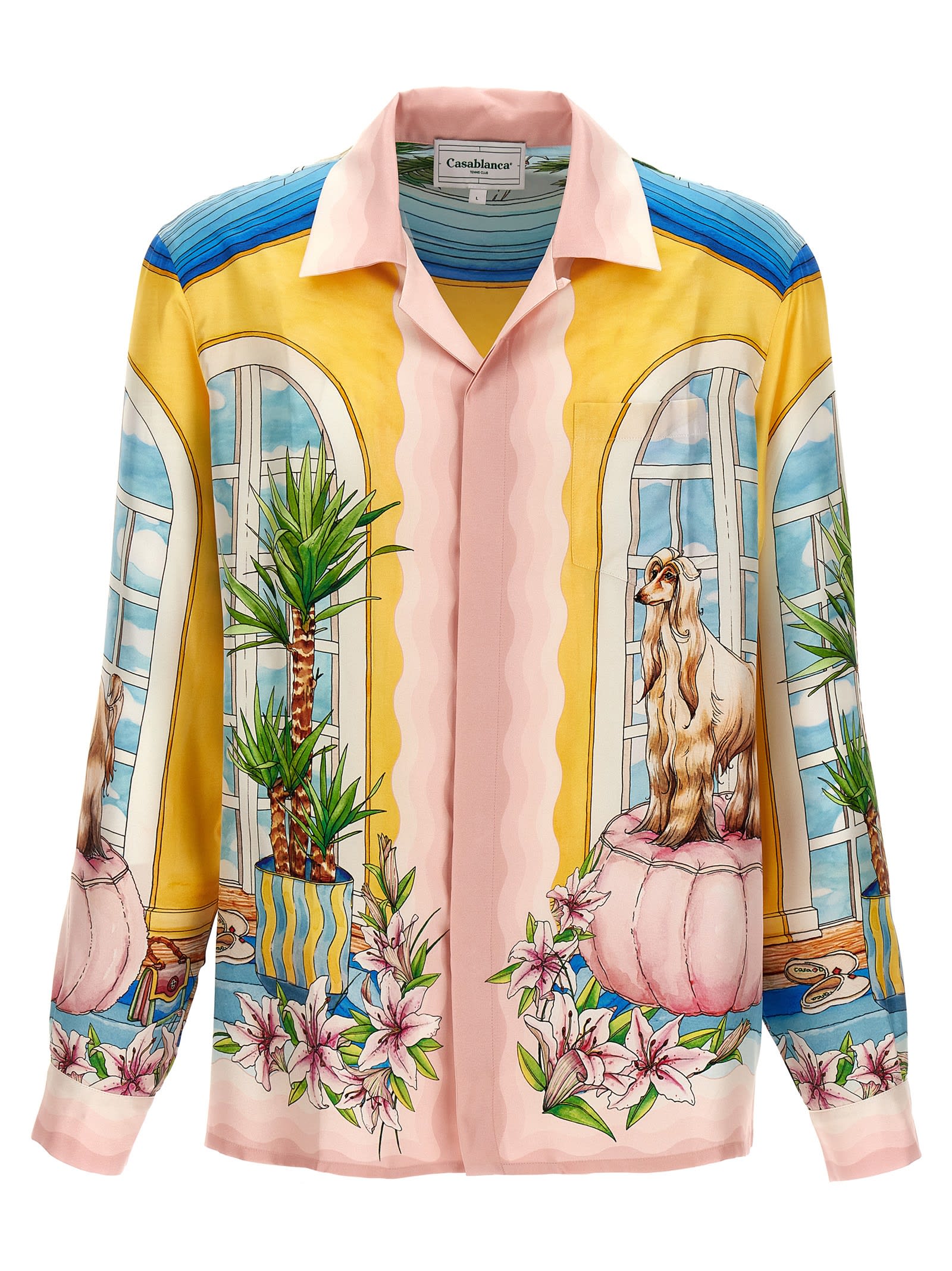 Casablanca appartement Dans Les Airs Silk Shirt