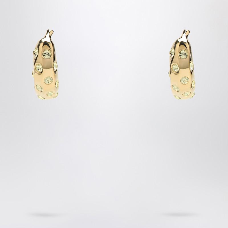 Jacquemus Banana Earrings With Rhinestones