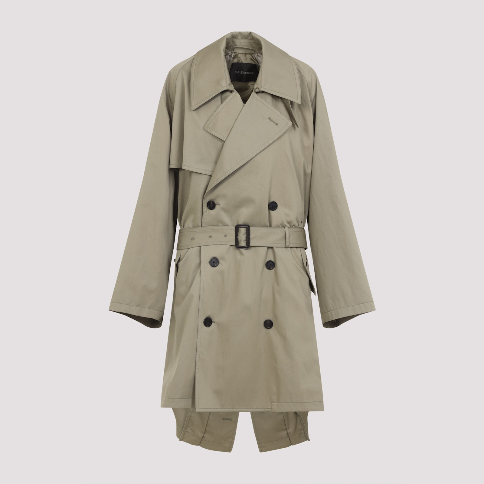 Balenciaga Draped Neck Trench