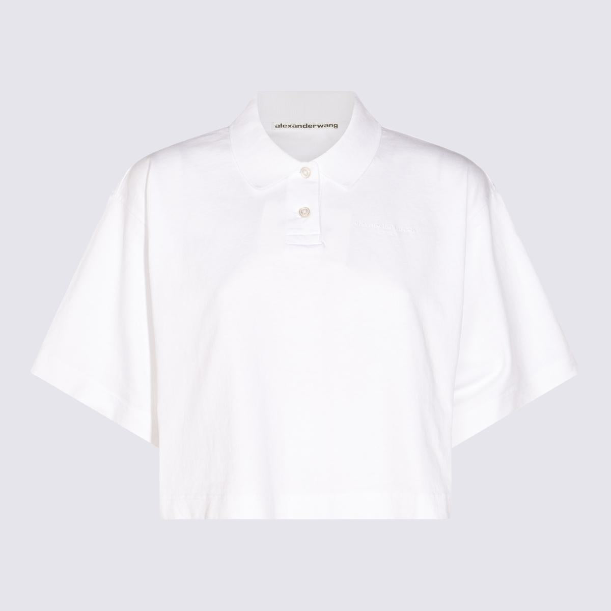 Alexander Wang White Cotton Polo Shirt