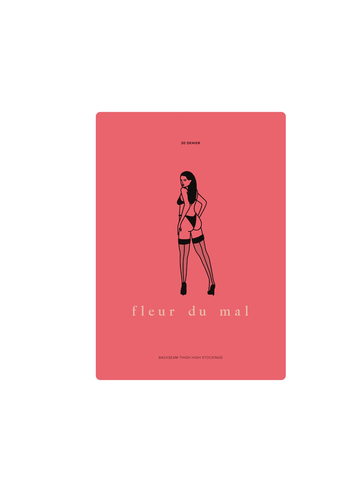Fleur du Mal Back Seam Thigh High Stocking