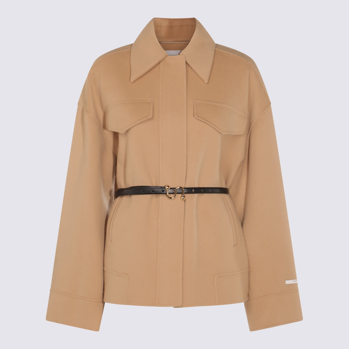 SportMax Camel Wool Cantore Coat