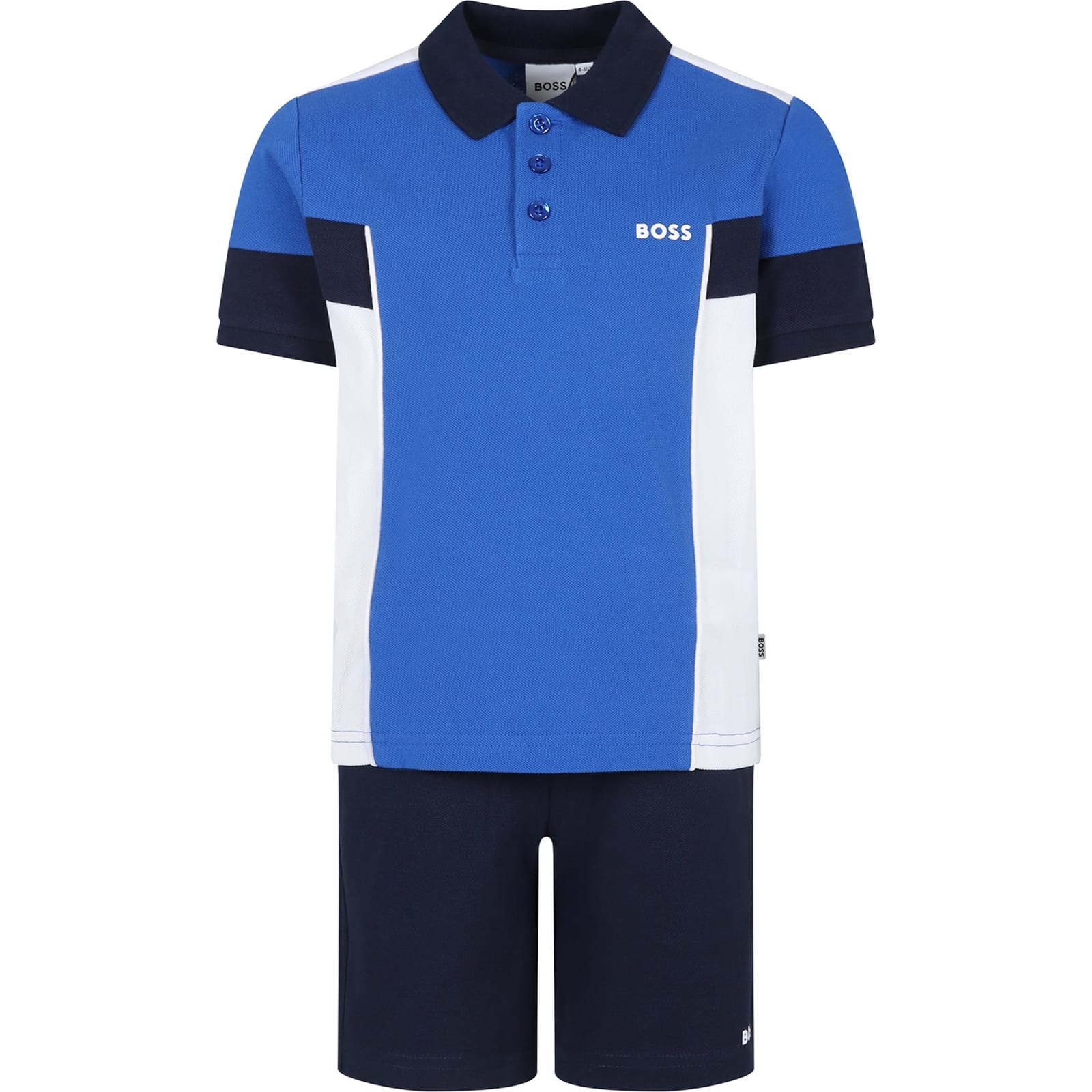 Hugo Boss Blue Suit For Boy With Logo