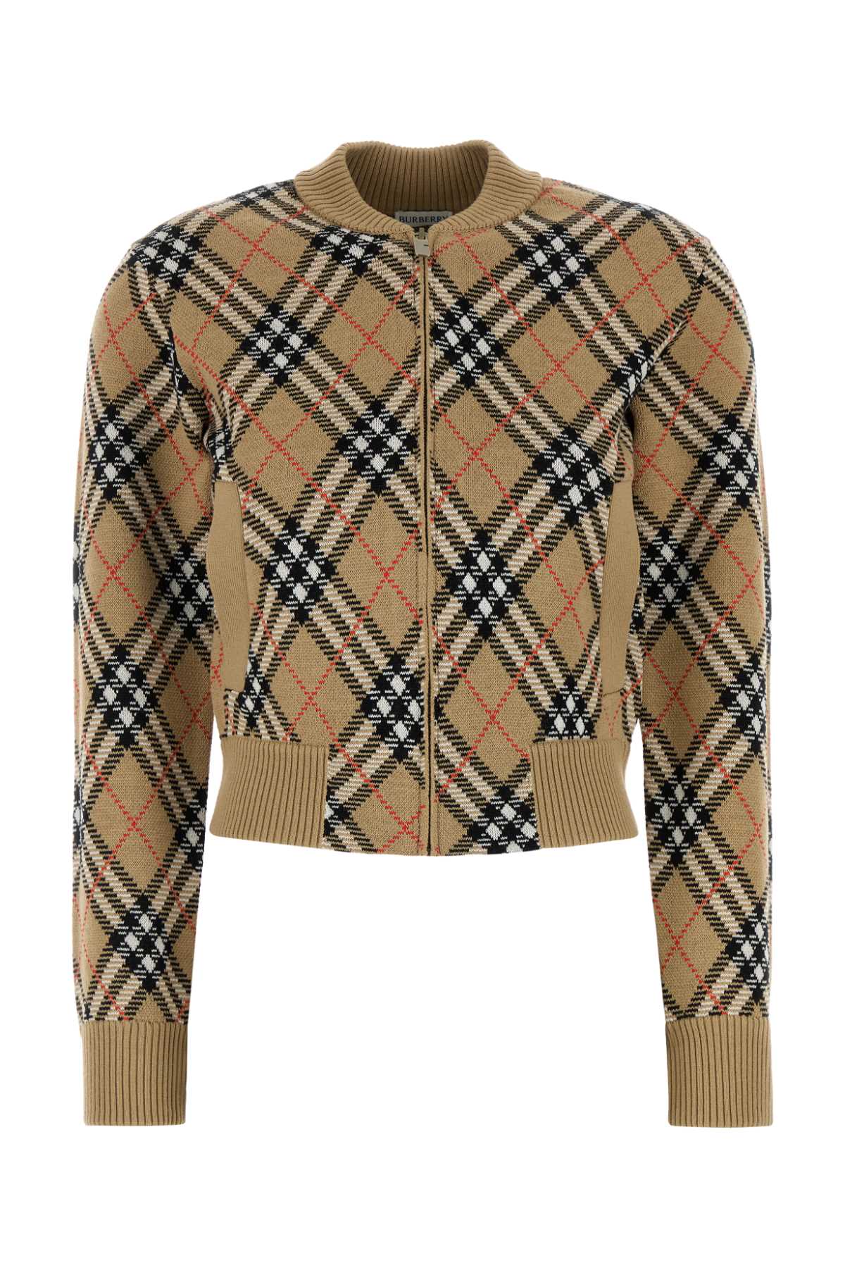 Burberry Embroidered Wool Blend Cardigan
