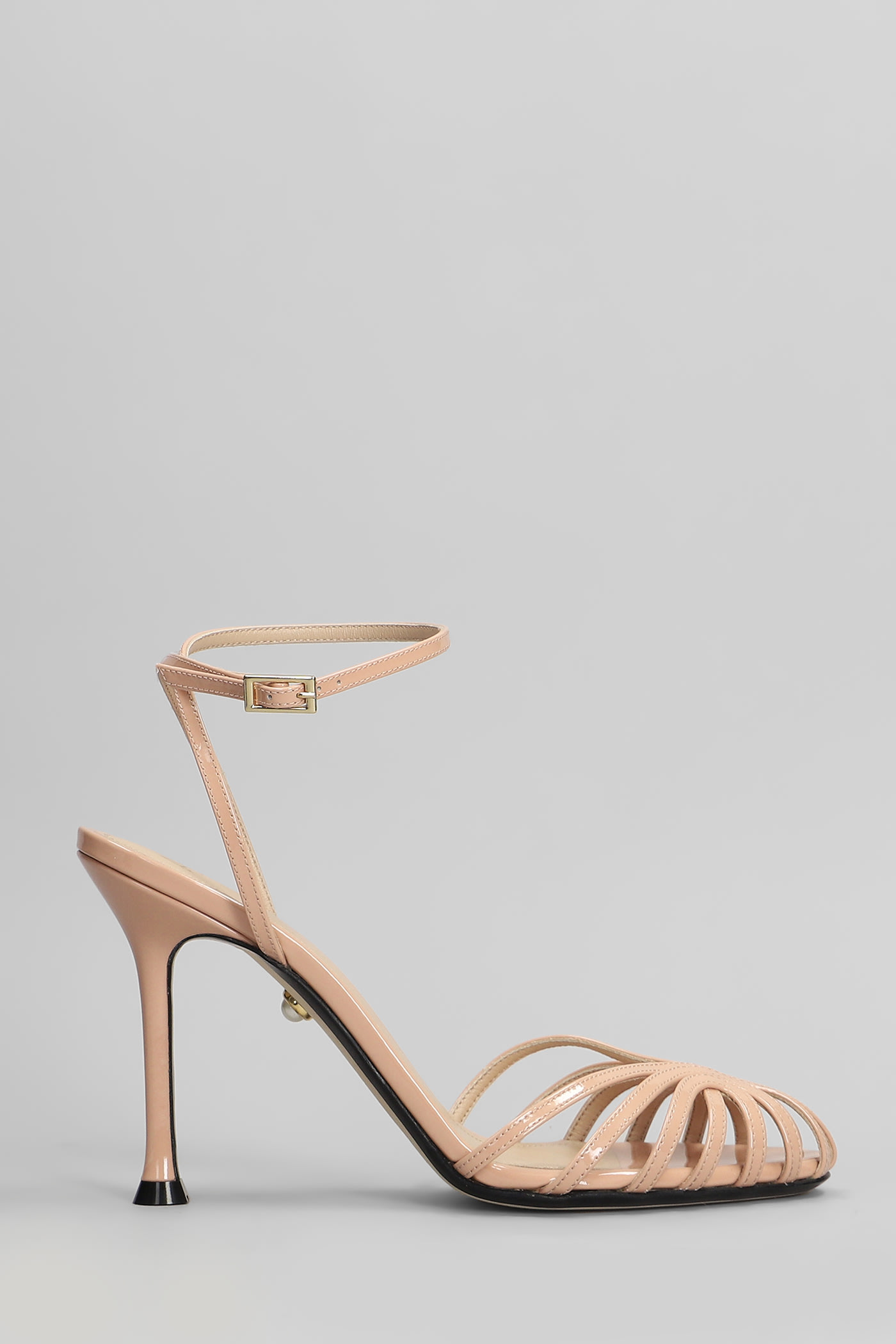 Alevì Ally 95 Sandals In Powder Leather