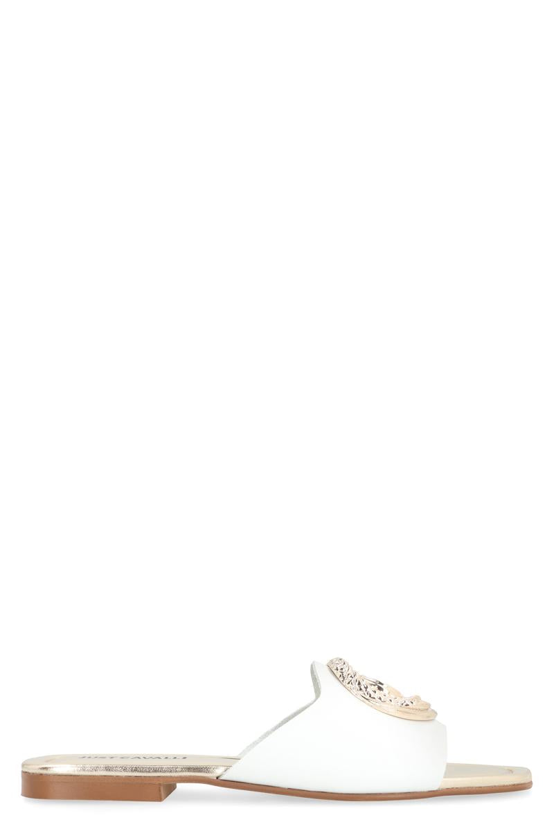 Just Cavalli Leather Slides