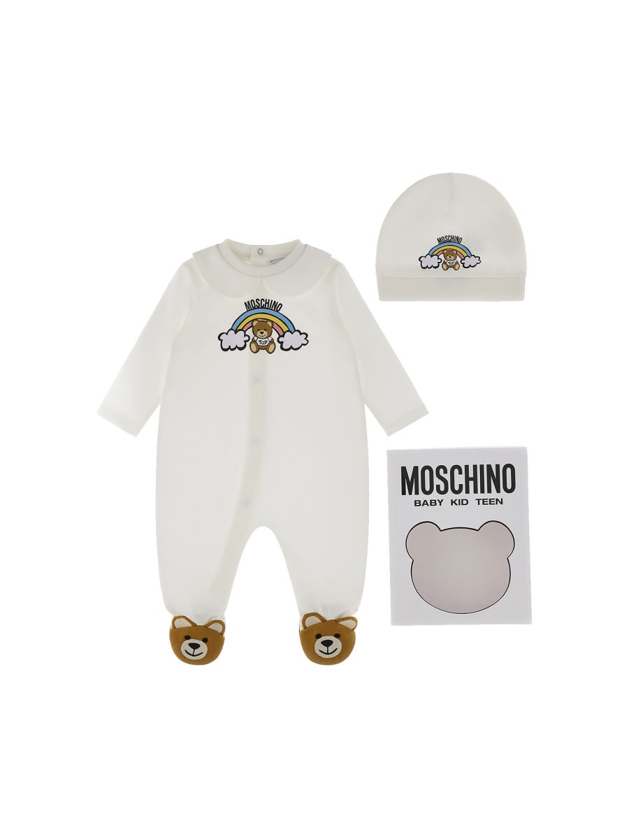 Moschino Romper Set With Hat