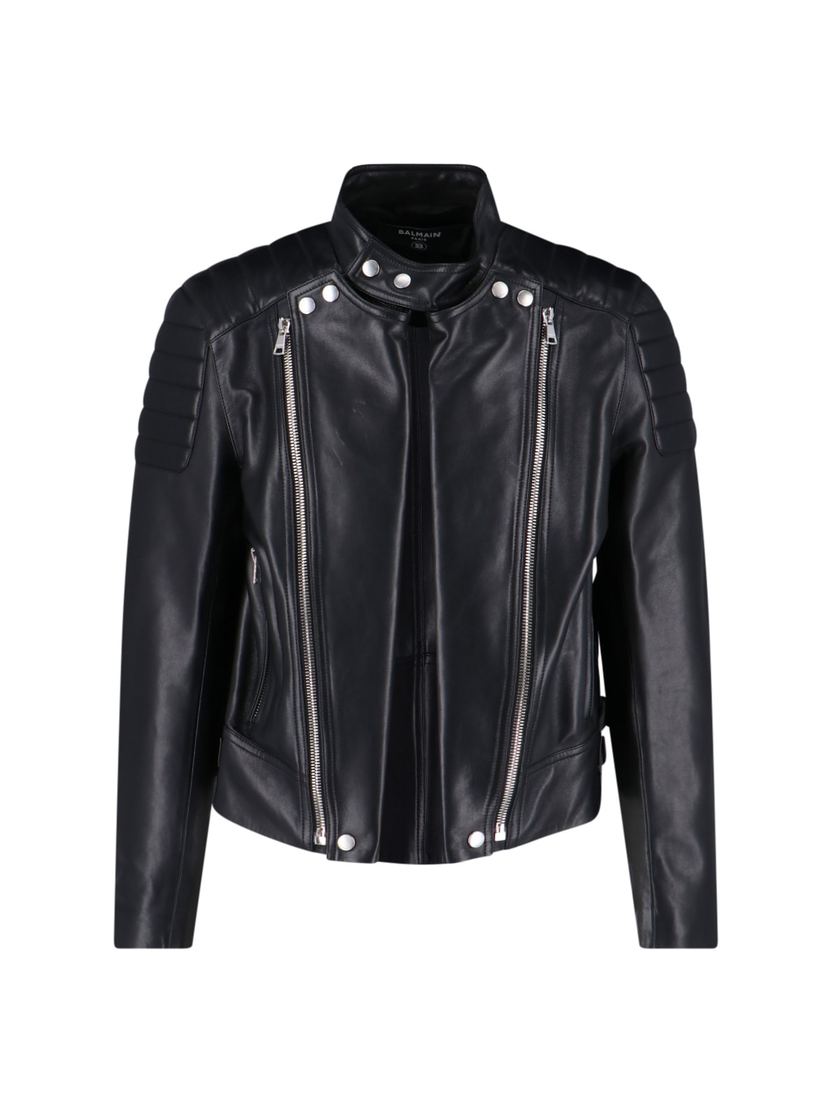 Balmain Leather Biker Jacket
