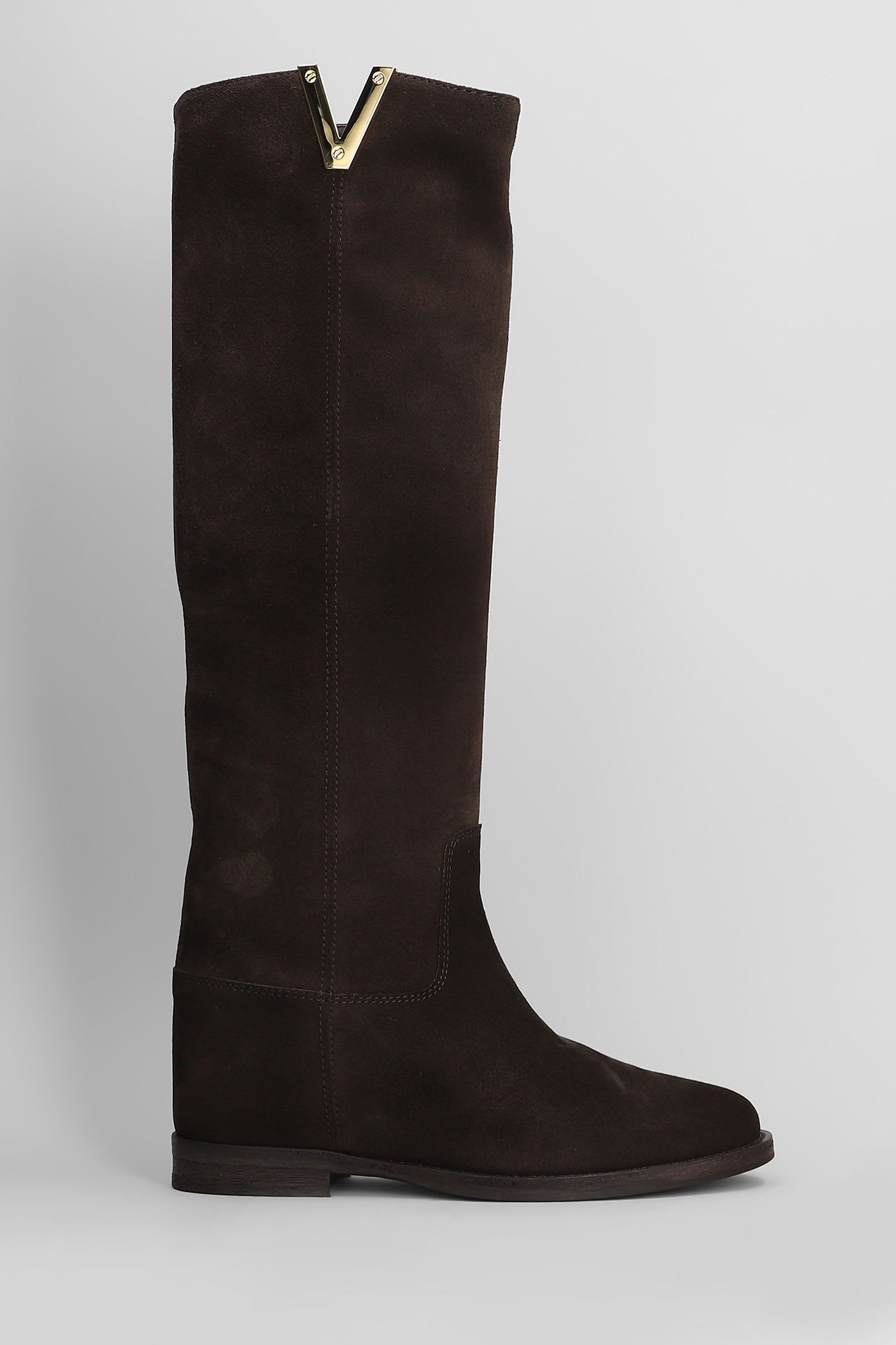 Via Roma 15 In Dark Brown Suede