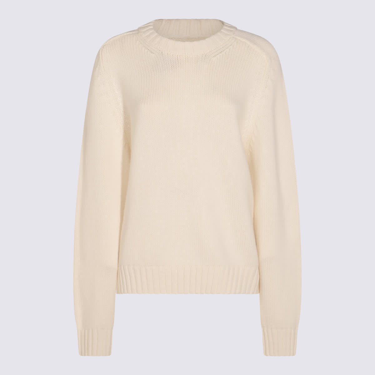 Khaite White Knitwear