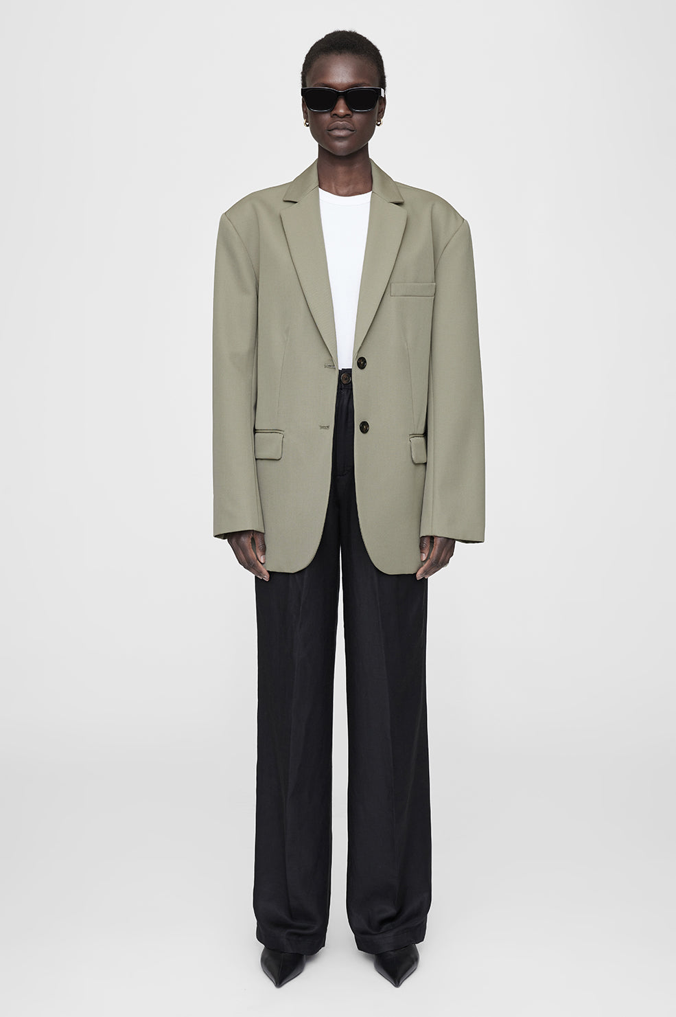 Quinn Blazer - Green Khaki