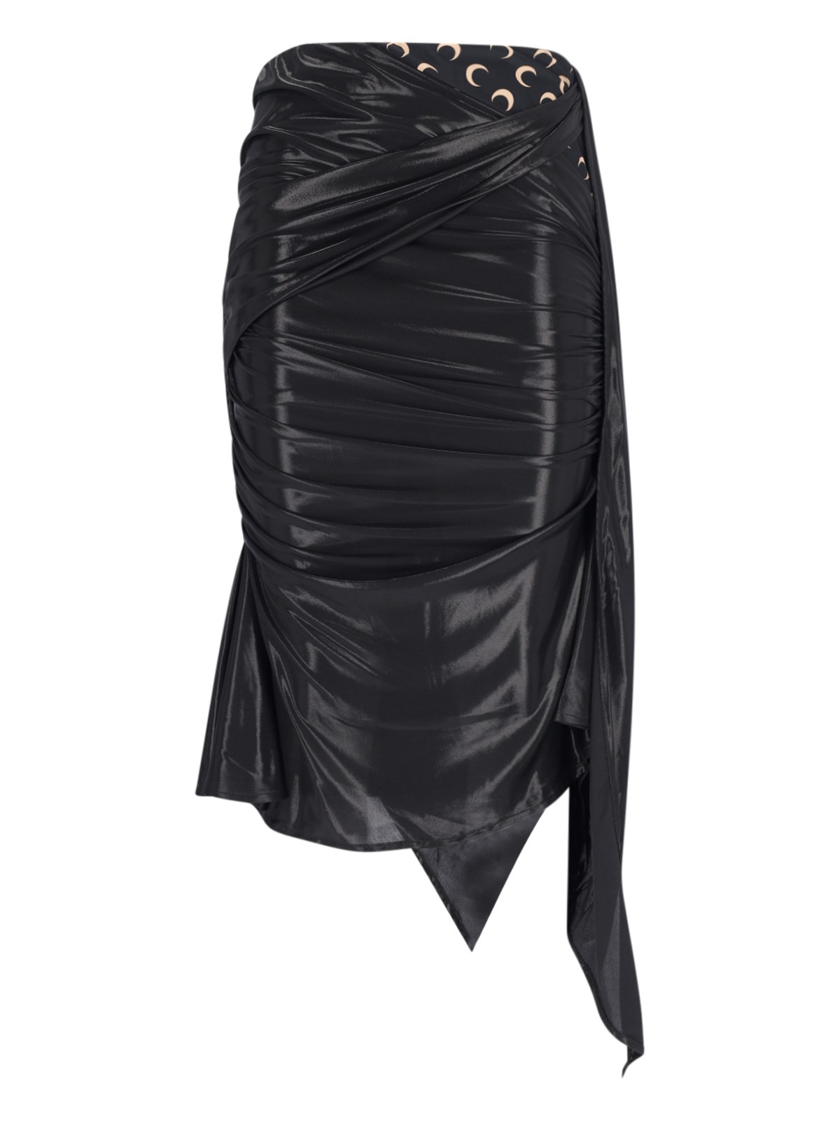 Marine Serre Asymmetrical Midi Skirt