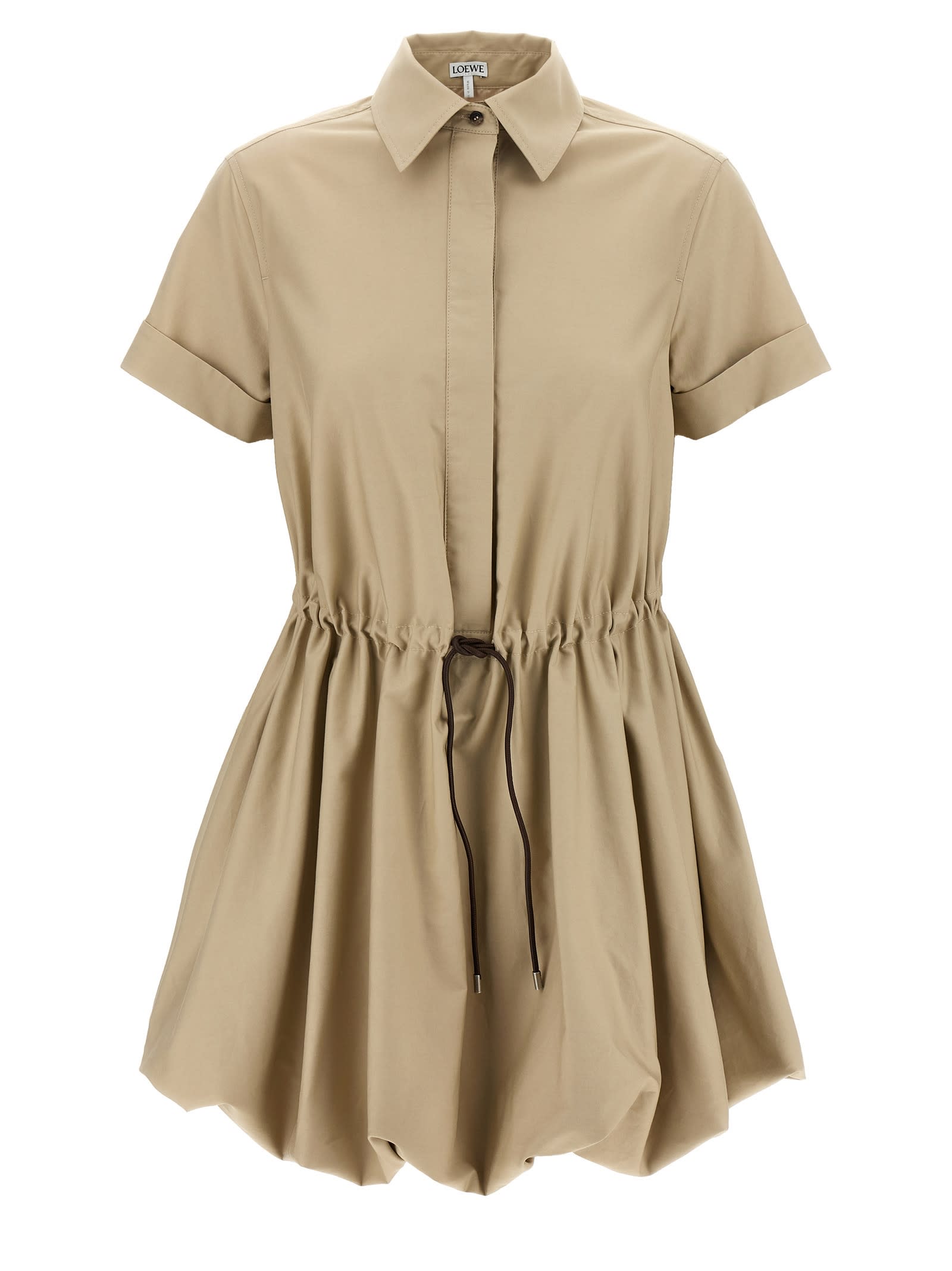 Loewe Leather Drawstring Dress