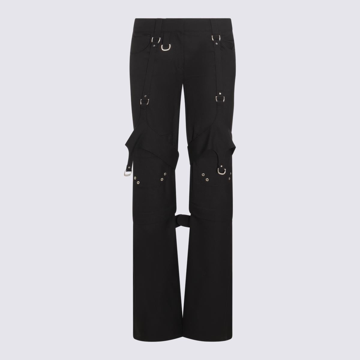 Off-White Black Wool Blend Cargo Pants
