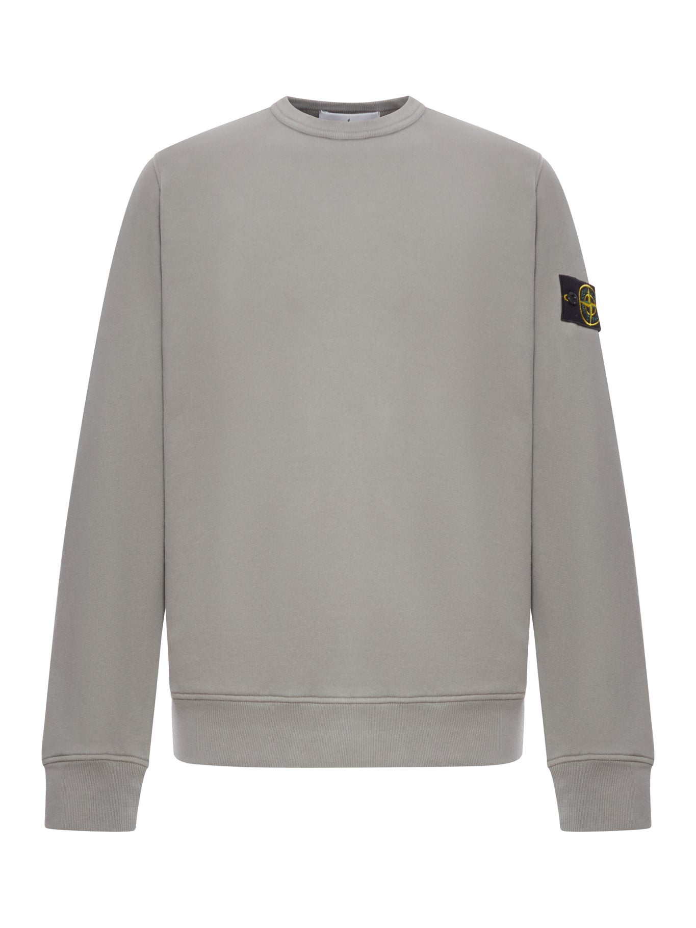 CREWNECK COTTON SWEATSHIRT WITH COMPASS LOGO - Stone Island - Man