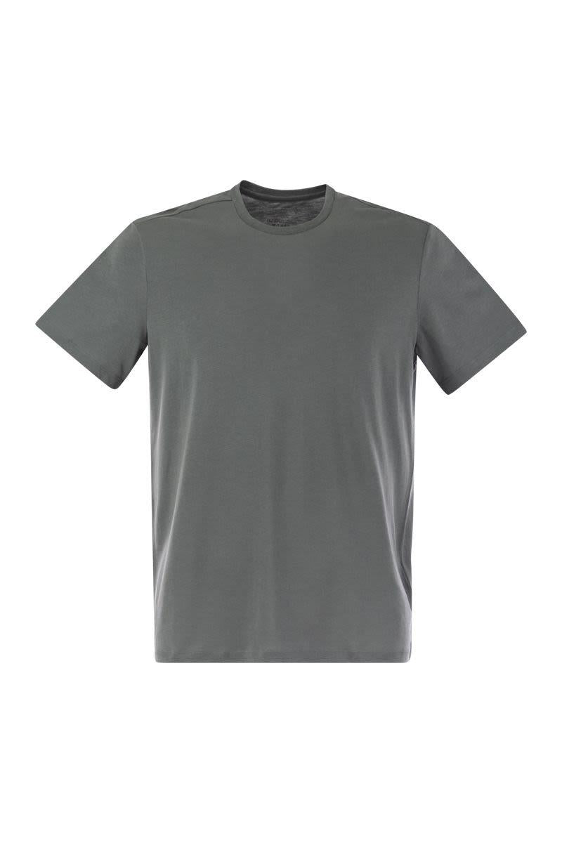 Majestic Filatures Short-Sleeved T-Shirt In Lyocell And Cotton