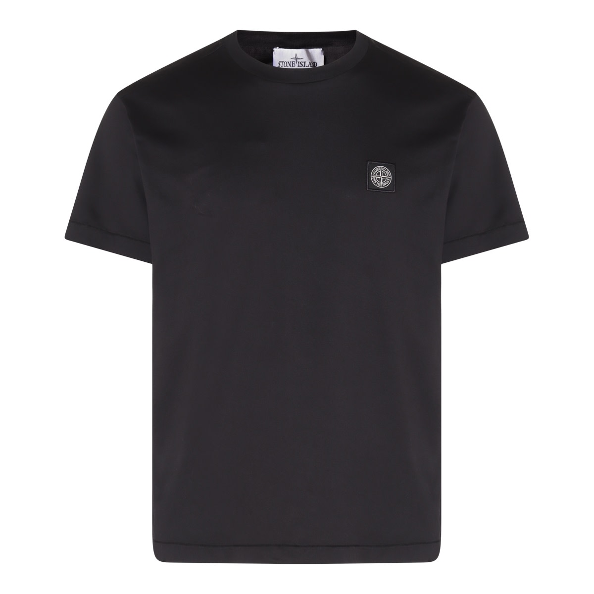 Stone Island Black Cotton T-shirt