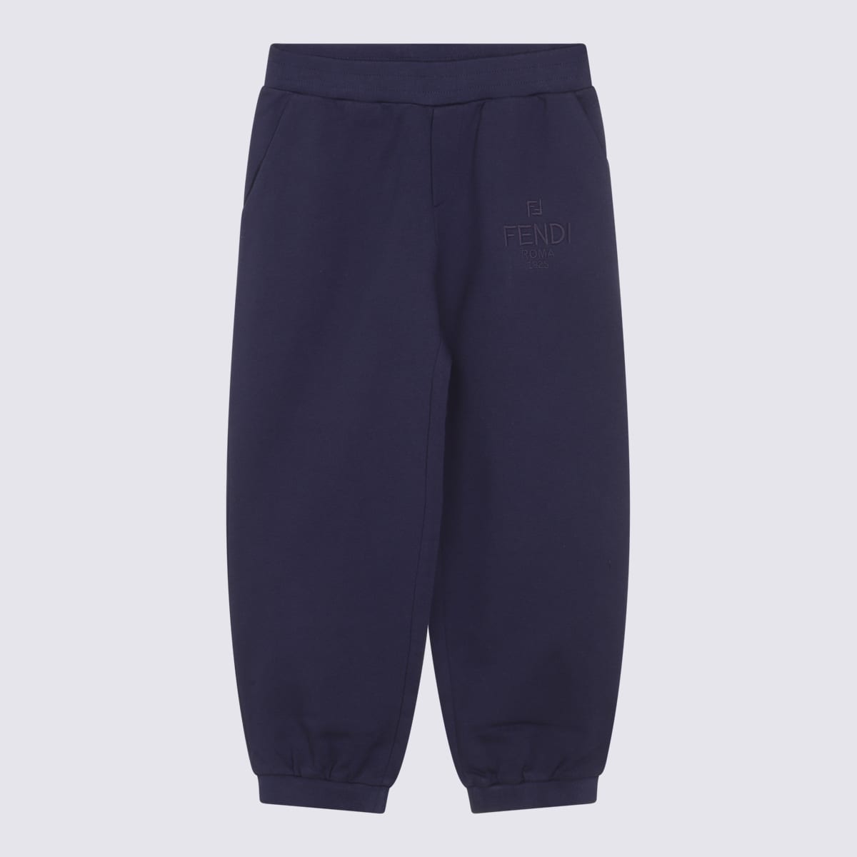 Fendi Blue Cotton Pants