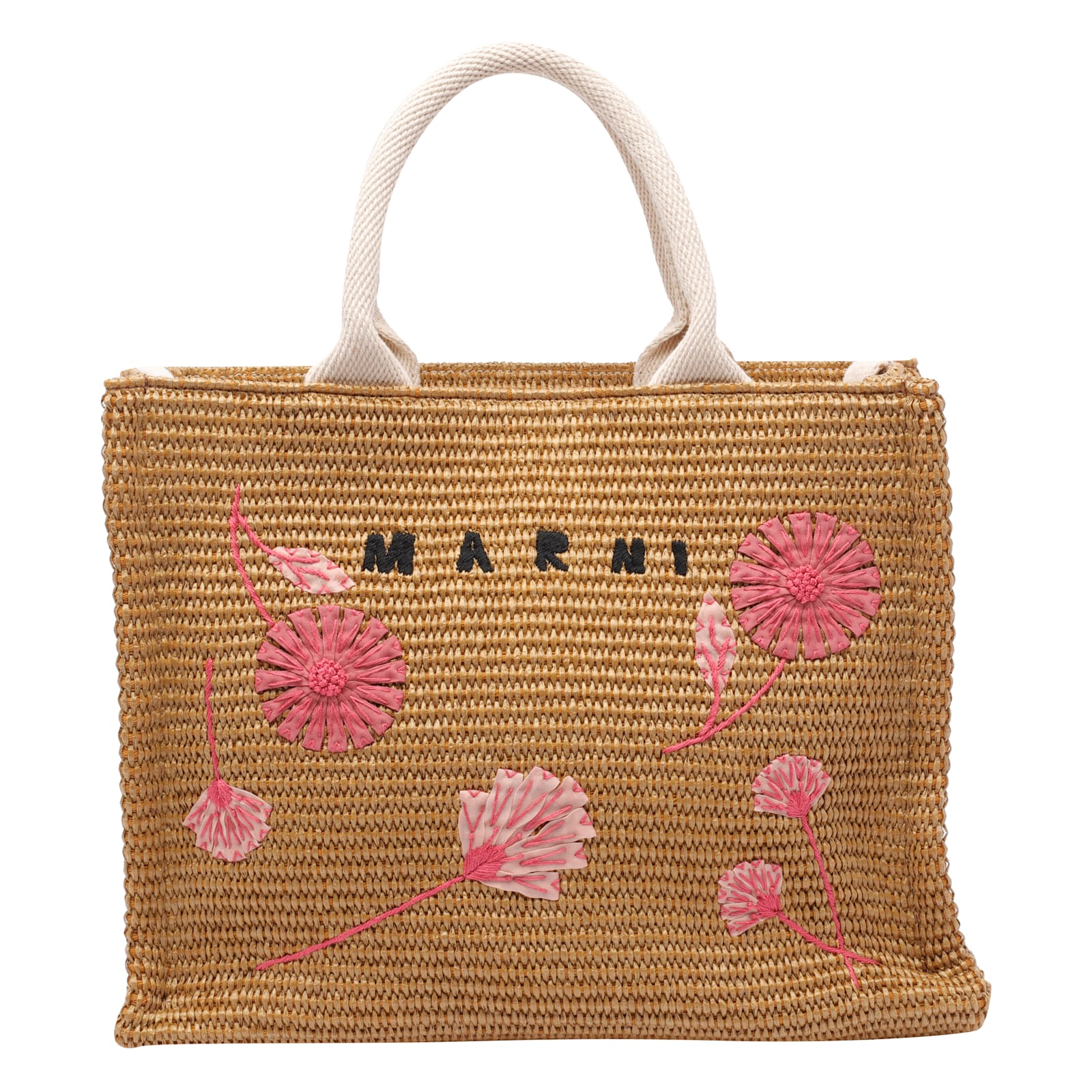 Marni Raffia Small Tote Bag