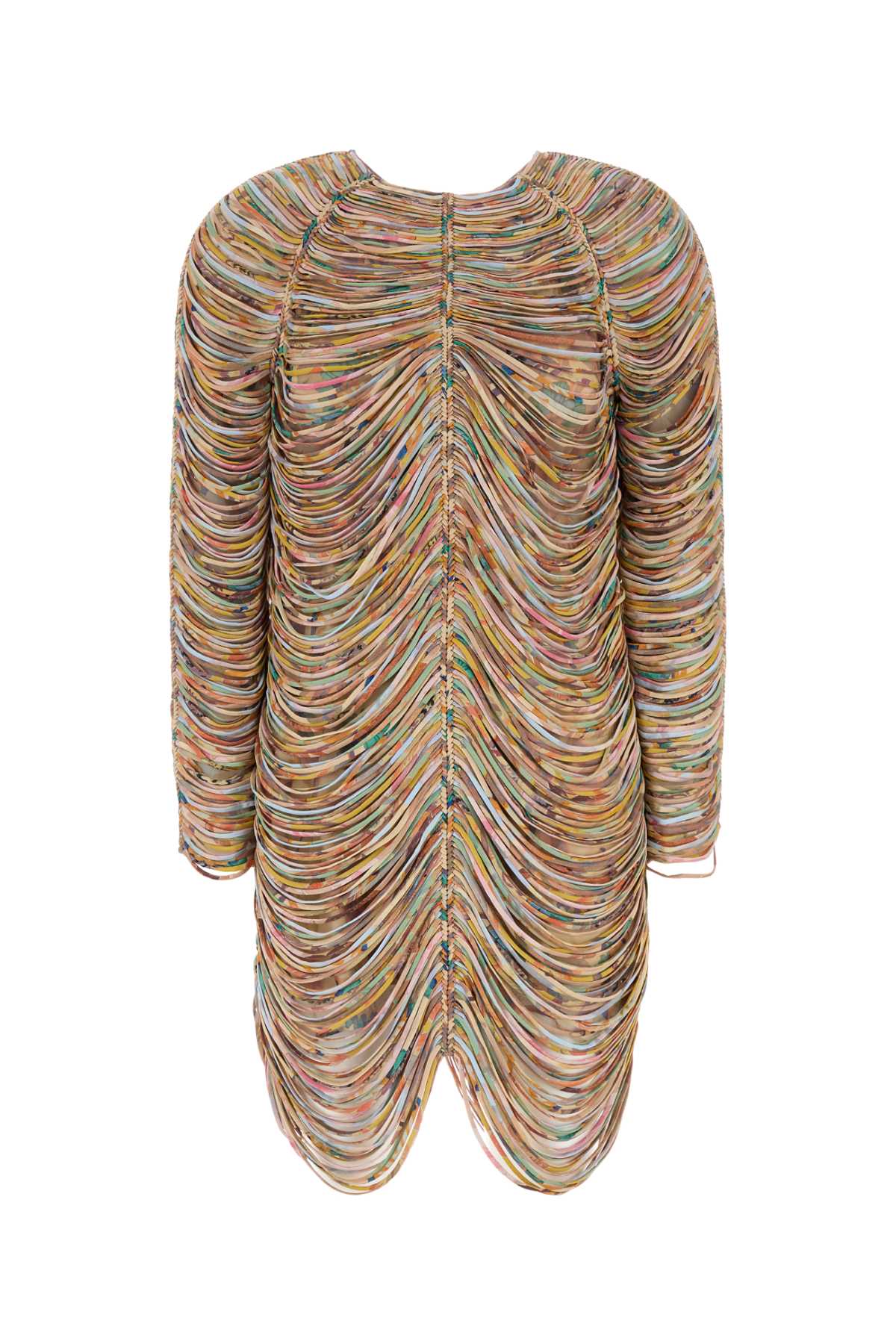 Zimmermann Multicolor Viscose Pavilion Rouleaux Mini Dress
