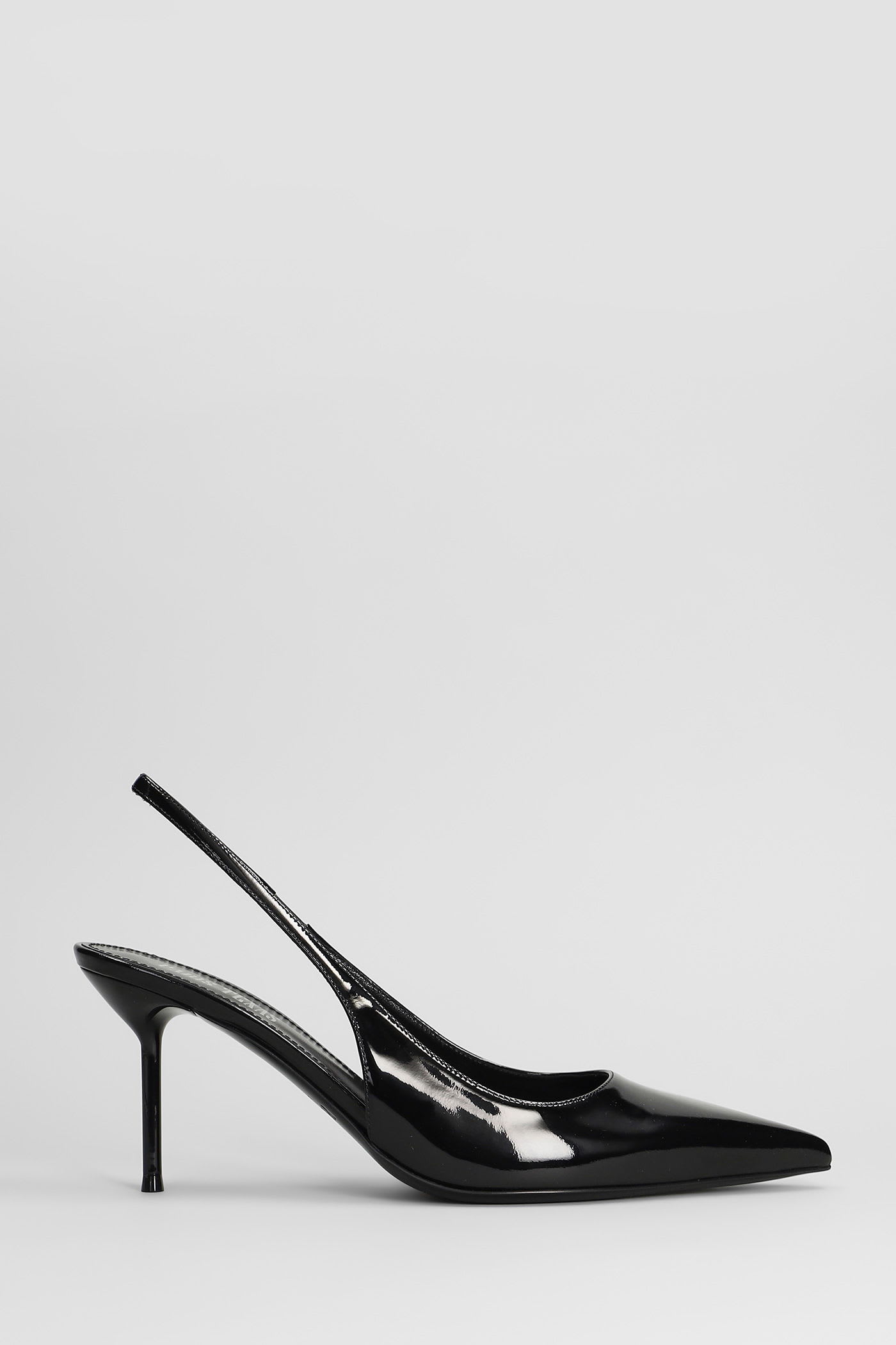 Paris Texas Lidia Slingback 70 Pumps In Black Patent Leather