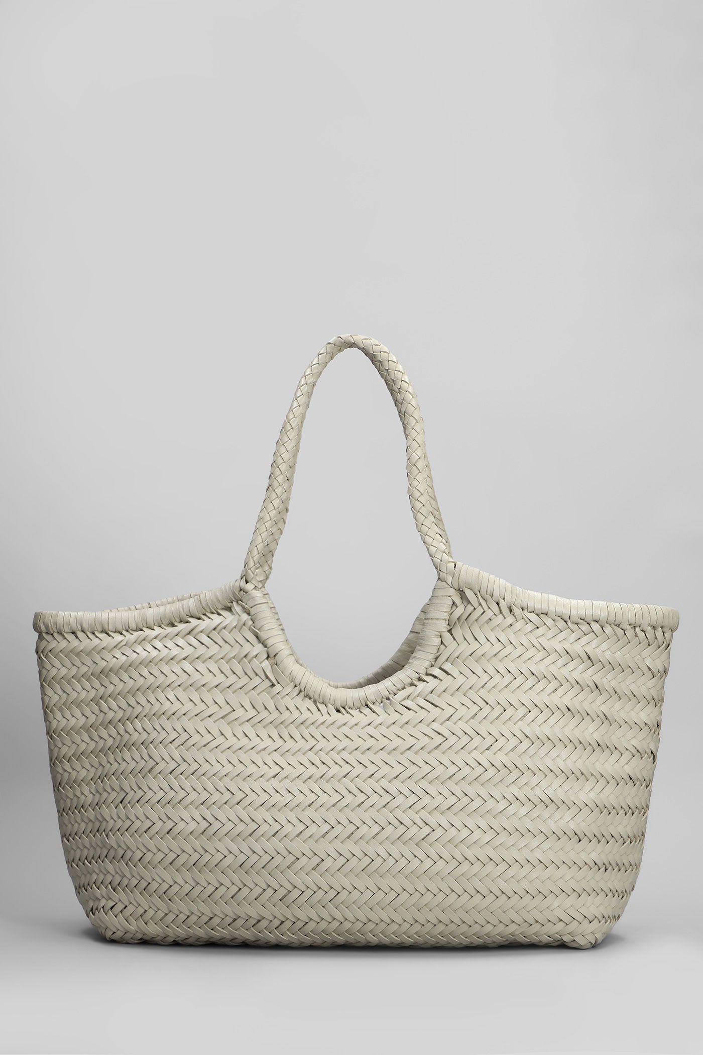 Dragon Diffusion Nantucket Basket Big Tote In Beige Leather
