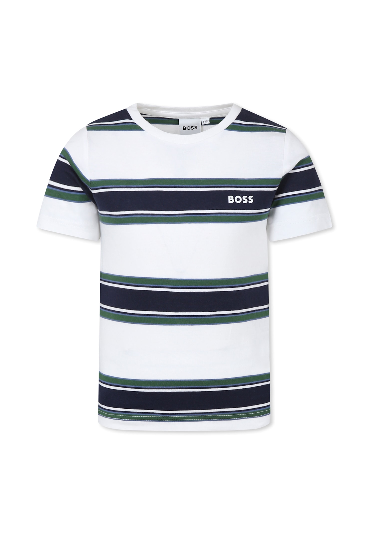 Hugo Boss White T-shirt For Boy With Logo