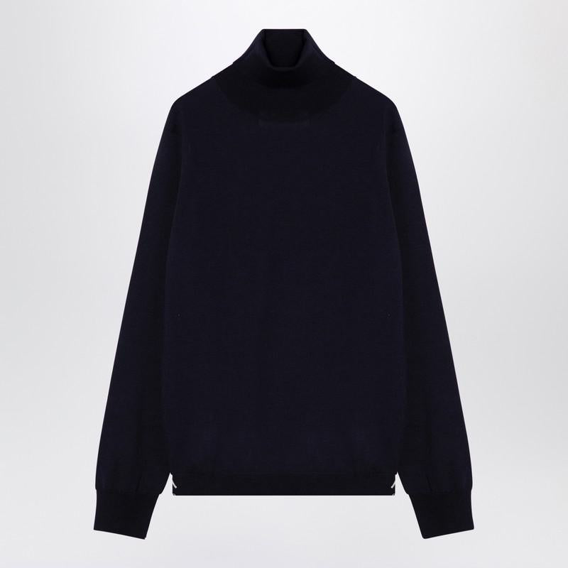 Maison Margiela Turtleneck Pullover In Navy