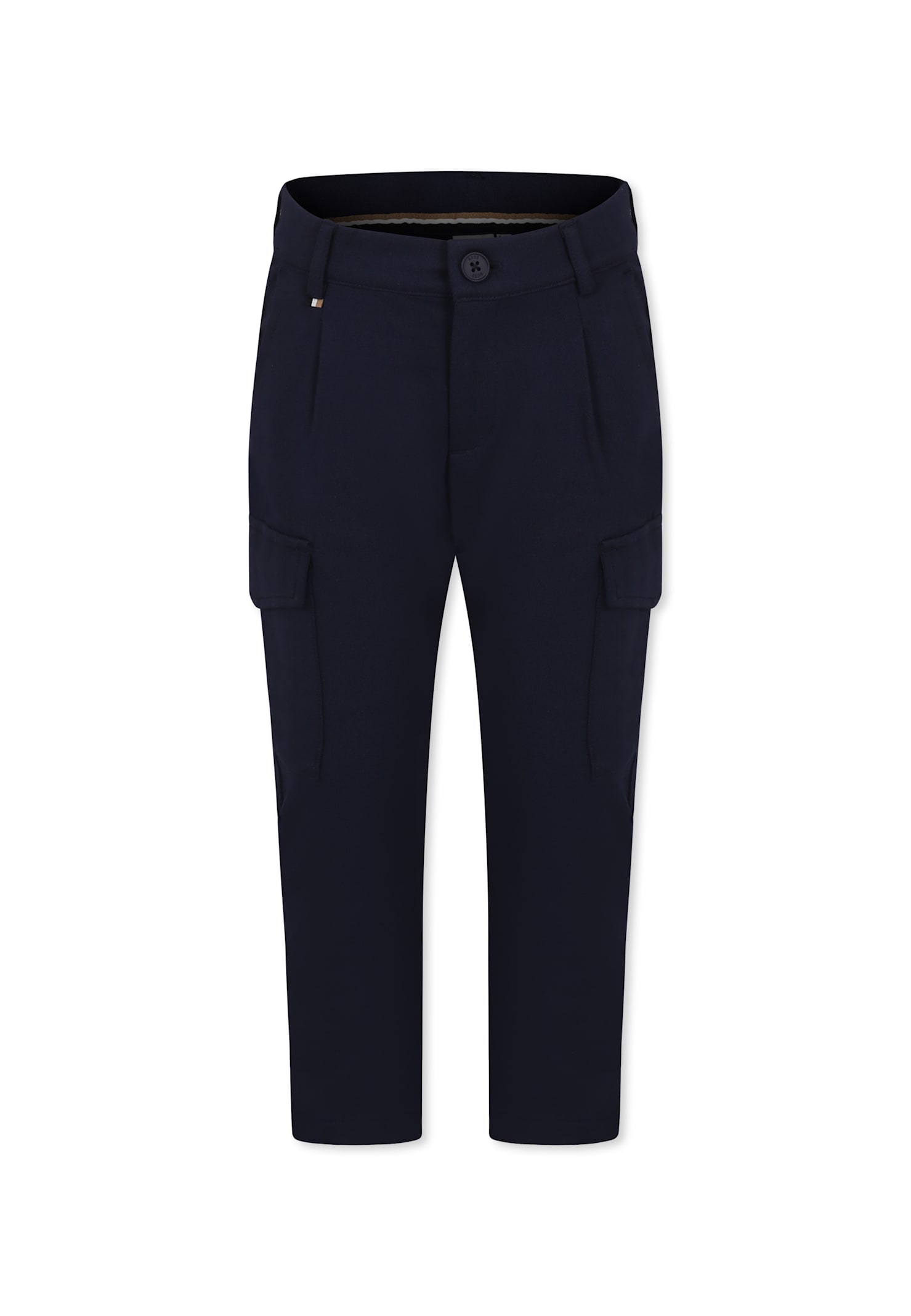 Hugo Boss Blue Trousers For Boy With Logo