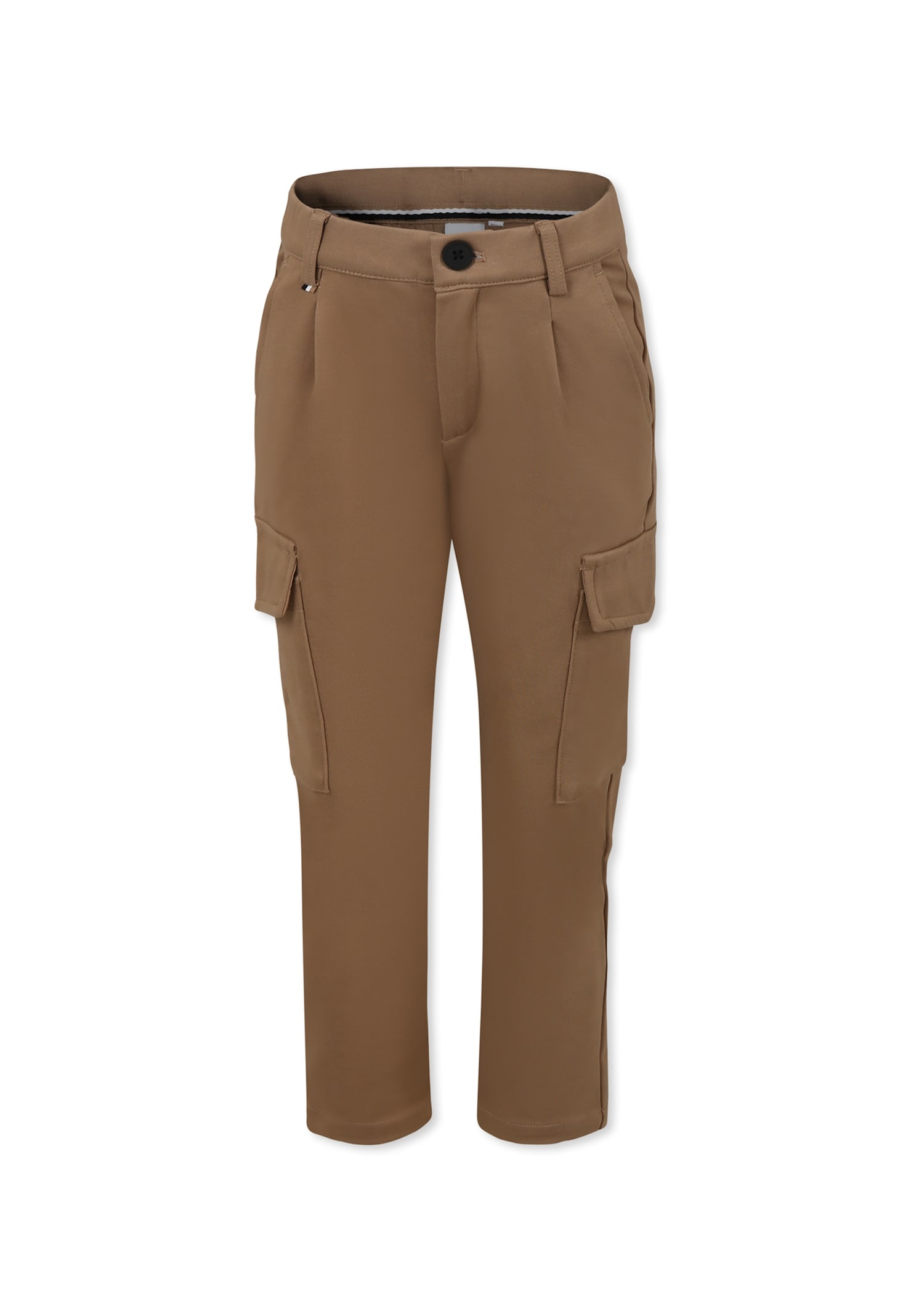 Hugo Boss Beige Trousers For Boy With Logo