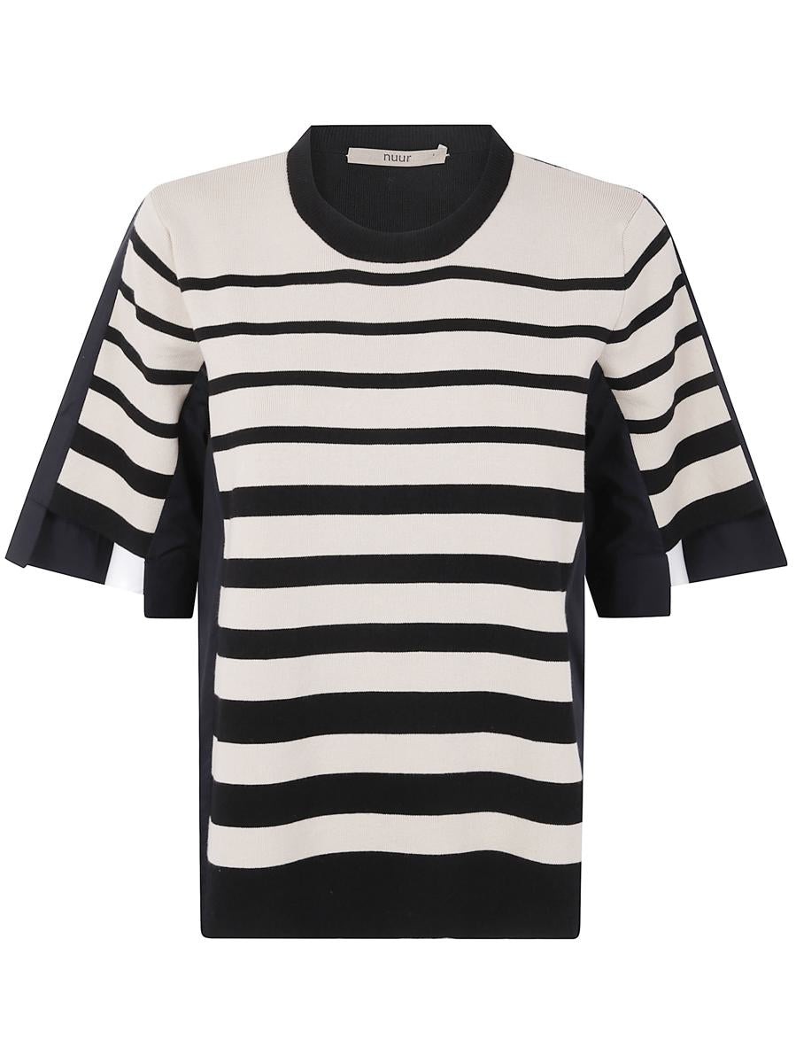 Roberto Collina Crew Neck Striped Sweater Clothing
